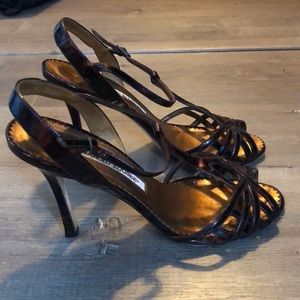 Manolo Blahnik chocolate brown heels